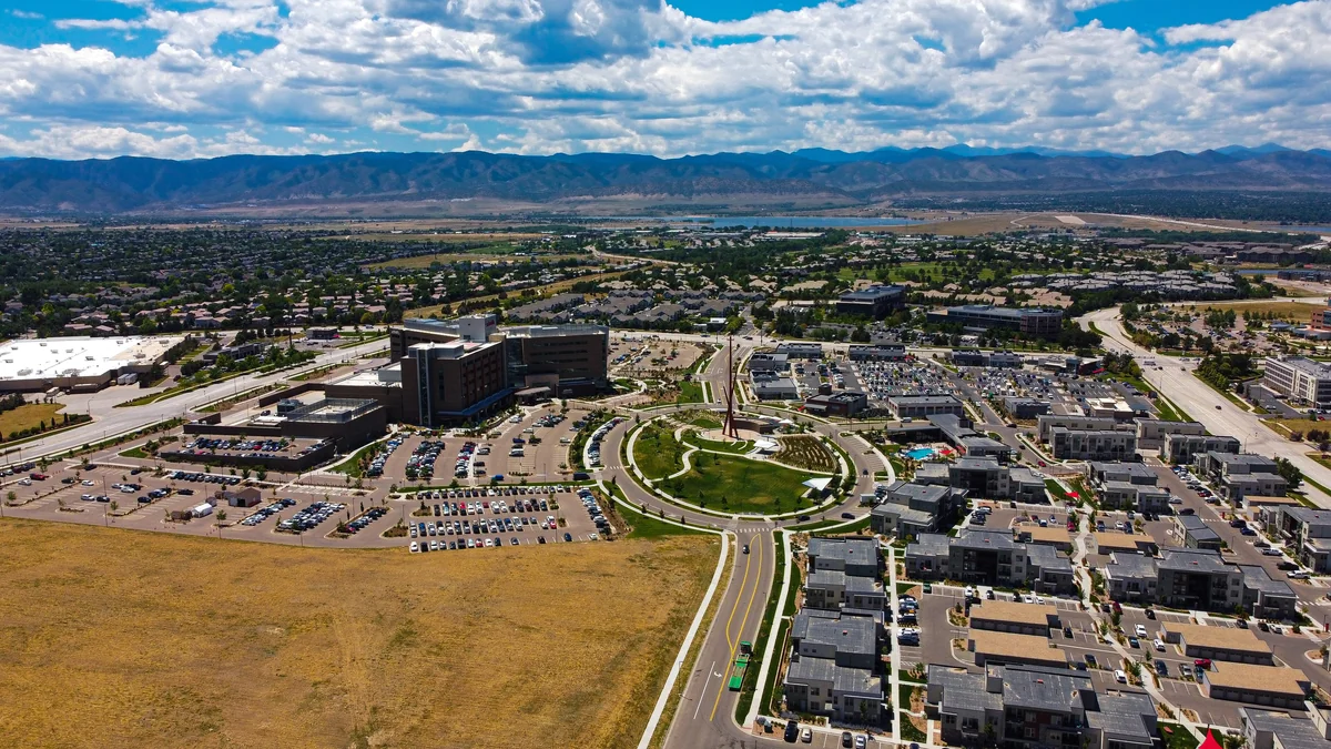 Aerial view of Highlands Ranch Colorado - locksmith service area HQ