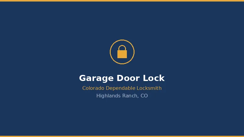 Garage Door Lock Repair in Highlands Ranch, CO