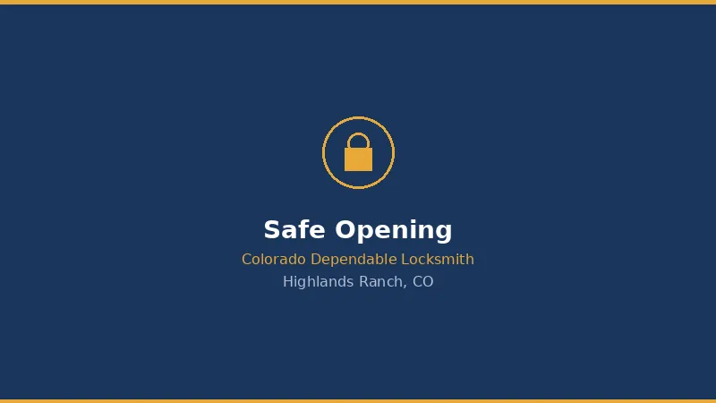 Safe Opening Service in Highlands Ranch, CO